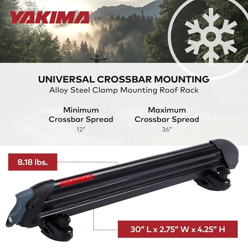 Ski & Snowboard Car Roof Rack - Holds 6 Skis or 4 Boards