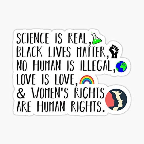 Social Justice Awareness Bumper Sticker - Waterproof Vinyl Decal