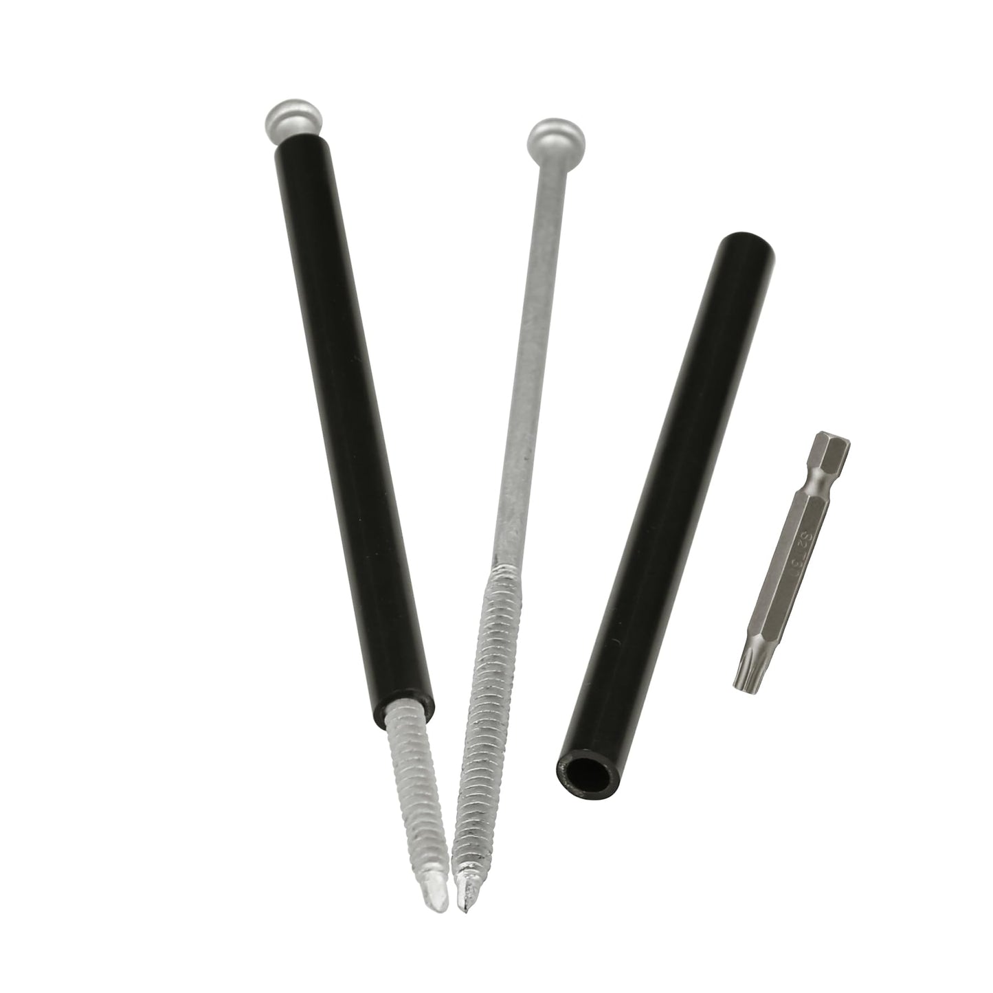 Ypzxola 10-Pack Gutter Screws 7-Inch with Black Ferrule - Rust-Resistant Coated for Secure Gutter Installation & Repair