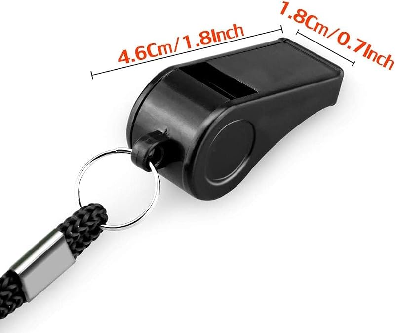 36PCS Loud Outdoor Sports Whistles with Lanyards - Referee, , Emergency Use