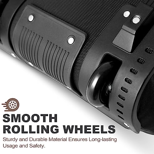 Heavy-Duty Golf Travel Bag with Wheels - 600D Polyester