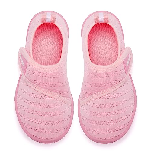 Racqua Toddler Water Shoes - Pink, Quick Dry Non-Slip Aqua Shoes for Boys & Girls