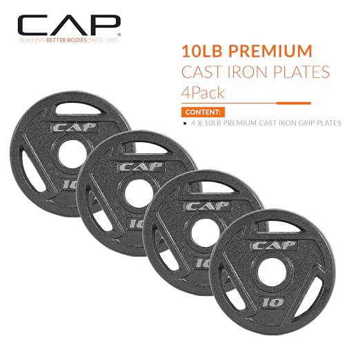 10 LB Olympic Weight Plate Set of 4 - CAP Barbell