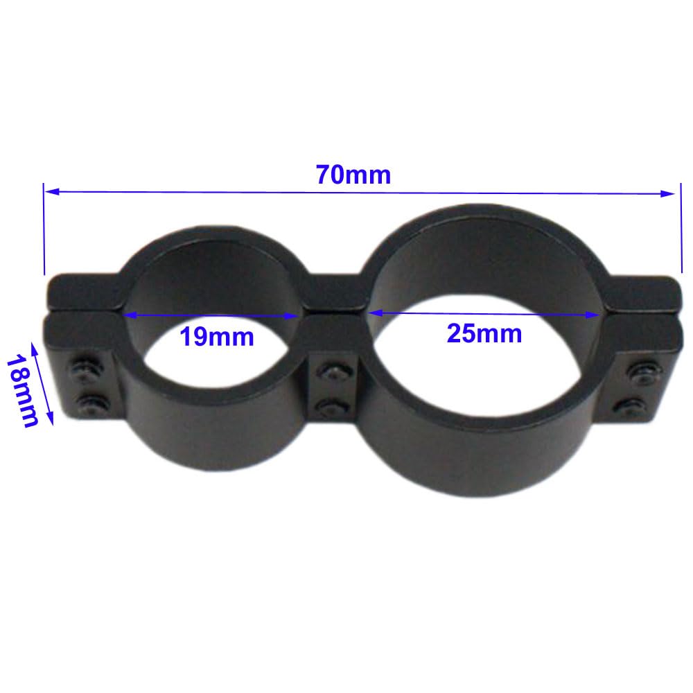Calitte 19/25mm Torch Bracket Flashlight Mount Holder with Stainless Steel Screws