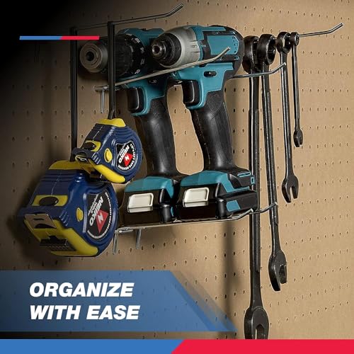 NEIKO 4 Inch Heavy Duty Pegboard Hooks Kit 50 Pack for 1/8" Spaced Pegboards