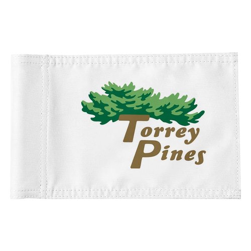 2BUT Torrey Pines Golf Pin PGA Flag Practic Putting Green Golf Flag For Backyard Garden Double-Sewn 600D Nylon Miniature Pin Flag Regulation Tube Flag(8"X6")