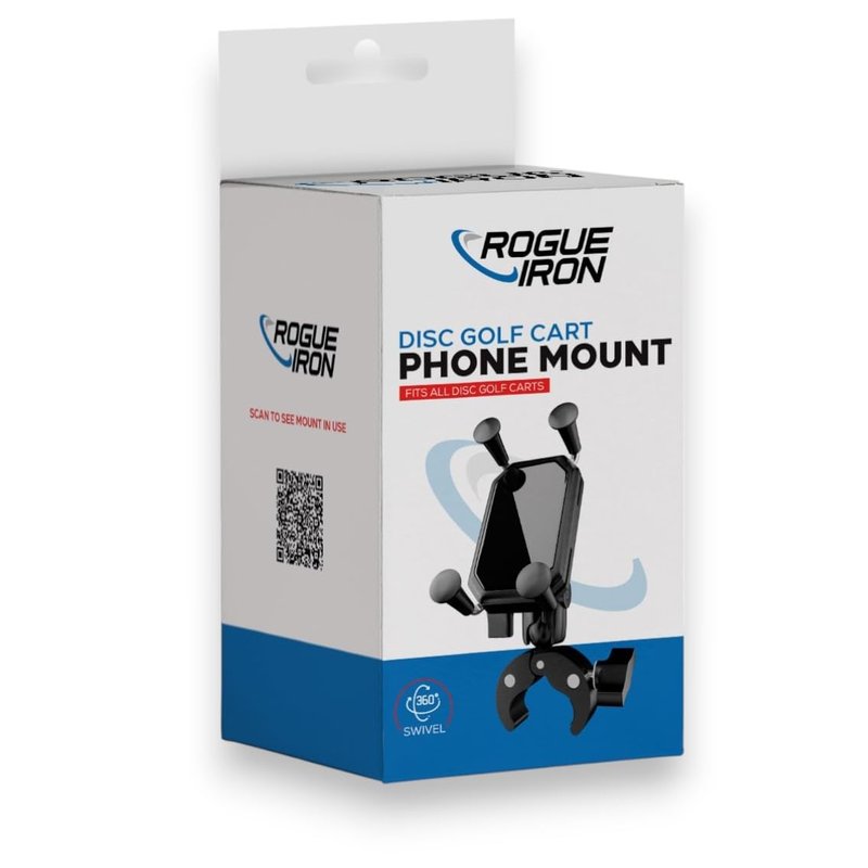 Rogue Iron Disc Golf Cart Phone Mount for Zuca Carts and All Other Disc Golf Carts