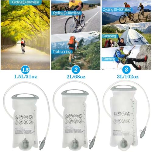 2L Leakproof Hydration Bladder for Cycling & Hiking