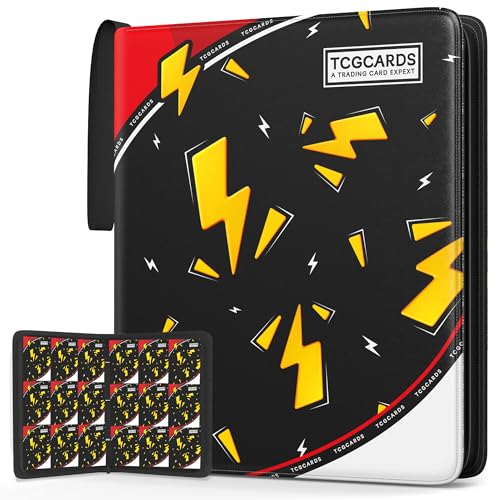 9-Pocket Trading Card Binder with 50 Removable Sleeves - Black