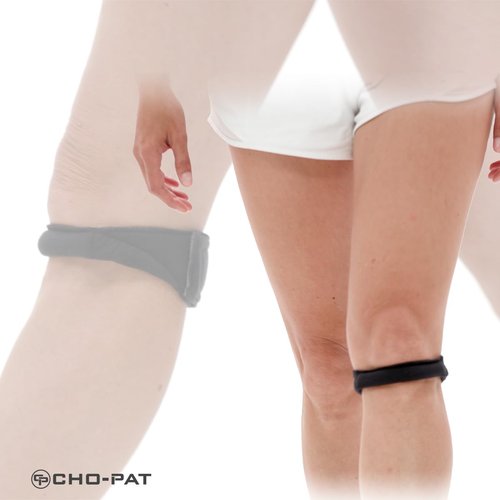 Cho-Pat Original Knee Strap, Patella Support for Runner’s Knee, Jumper’s Knee, Osgood Schlatter’s, and Chondromalacia, Black, XX-Large