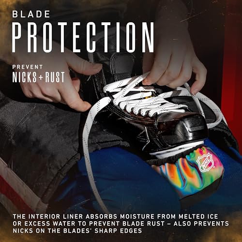 Senior NHL Hockey Skate Blade Guards with Player ID - Moisture-Resistant Ice Skate Covers