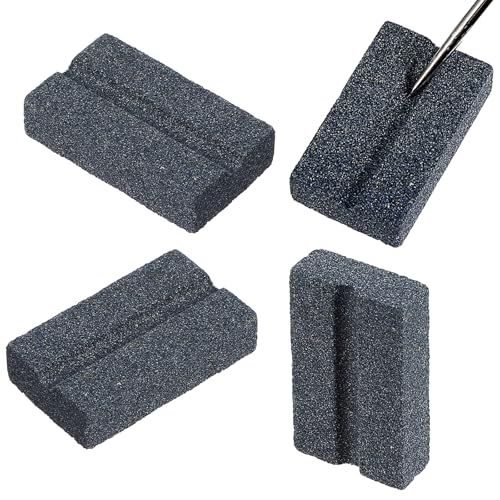 Dart Sharpener Stone - 4 Pack V-Sharp Tool for Steel Tip Darts