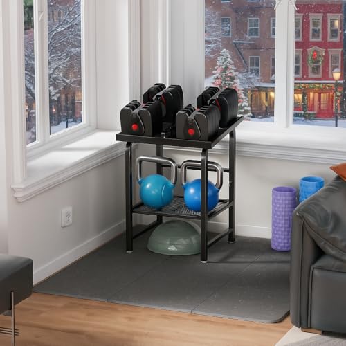 Heavy Duty Dumbbell Rack for Adjustable Weights - 500lbs Capacity
