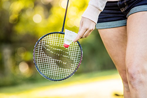Badminton Shuttlecocks 6 Pack – Durable White Nylon Birdies