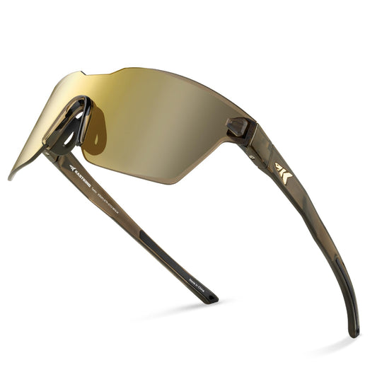 KastKing Tarkio Polarized Fishing Sunglasses, One Piece PC Lens Rimless