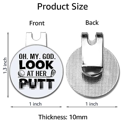 Funny Golf Ball Marker with Magnetic Hat Clip - Gift for Golfers
