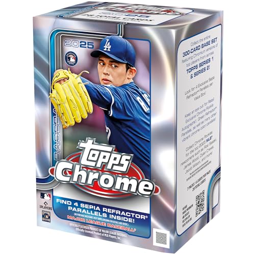 2025 Topps Chrome Baseball Value Box - Factory Sealed, 28 Cards