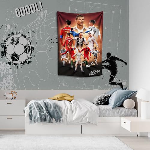 Cristiano Ronaldo Signed Wall Tapestry Poster - 39" x 59"