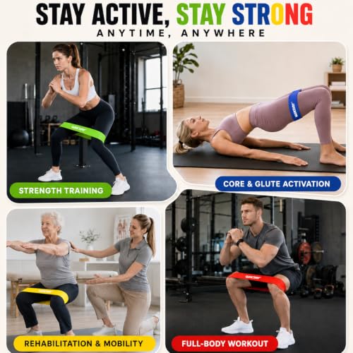 Resistance Bands Set for Home Workout - Multicolor, 5 Levels