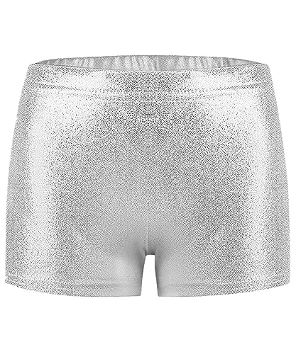 Girls Dance Shorts for Gymnastics - Sparkle Glitter - 5-6 Years