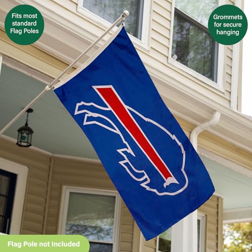 Buffalo Bills 3x5 Outdoor Flag with Grommets - Heavy Duty Durable Banner