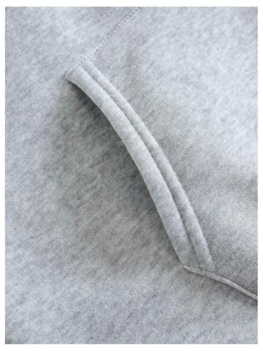 RoseSeek Men's Vintage Graphic Car Hoodies Medium Grey Long Sleeve Thermal Sweatshirt