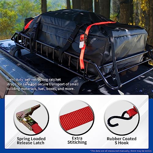 51-Inch Roof Rack Basket with Waterproof Cargo Bag & Net