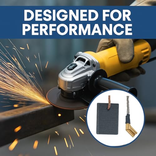 Replacement Carbon Brushes Compatible with Dewalt Angle Grinder DWE402, DW402, DWE43116 ? Electric Motor Brush Set ? Includes 4 Carbon Pieces