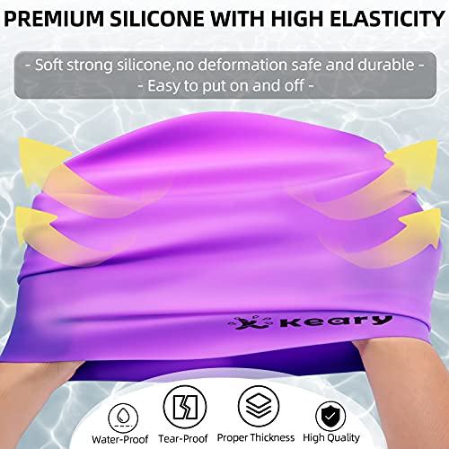 Extra Large Swim Cap for Braids & Dreadlocks - Purple XXL