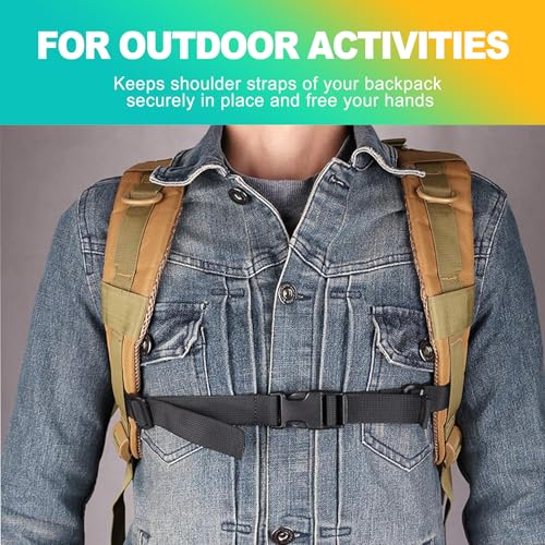 Adjustable Backpack Chest Strap with Quick Release Buckle