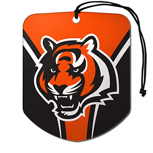 Cincinnati Bengals Car Air Freshener - Black Ice Scent, 2 Pack