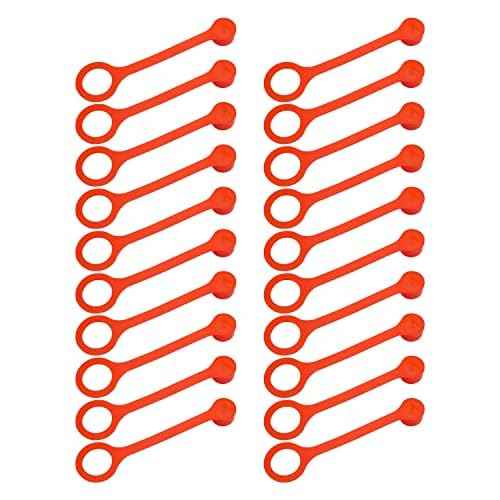 Rubber Blow Off Caps Fit for Ansul R102 Piranha Industrial Kitchen Fire Suppression Nozzles Suppression Vent A Hood Systems Grease Caps Kit, 20 Caps