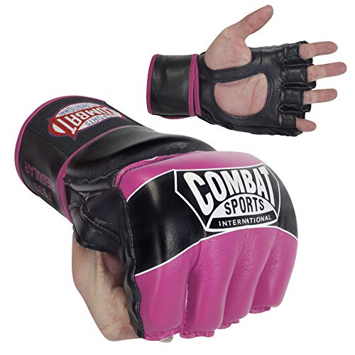 Combat Sports Pro Style MMA Gloves Black Medium - 5oz Fight Gloves