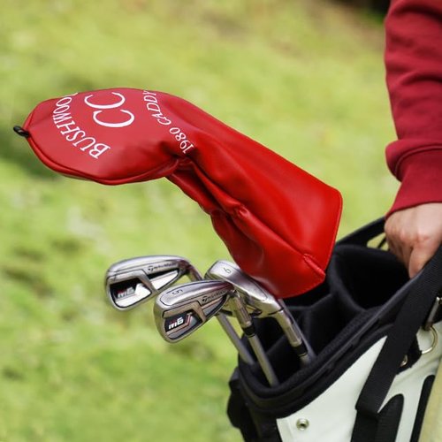 Tiki Totem Golf Club Covers Driver Head Covers for Golf Clubs, Big Teeth Hawaiian 460cc Wood Golf Head Covers, Driver Headcover Funny (Red Caddyshack)