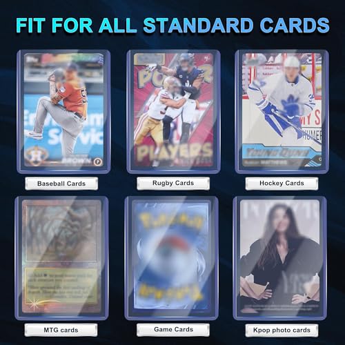 400 Card Sleeves Bulk Pack - 200 Hard & 200 Soft Protectors