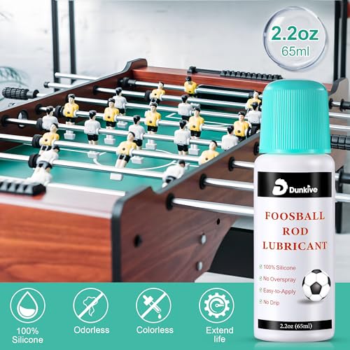 Foosball Rod Lubricant - 100% Silicone with No Spill Applicator