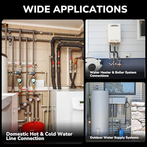 KAINGA 1/2" Check Valve Push-Fit, Push to Connect Brass Plumbing Fitting for Copper, CPVC, PEX Pipes, With Upgraded Stiffener, Disconnect Clip Included, NSF & UPC Certified