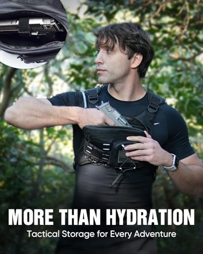 Hydration Vest with 2L Bladder - Lightweight Black Medium-Large