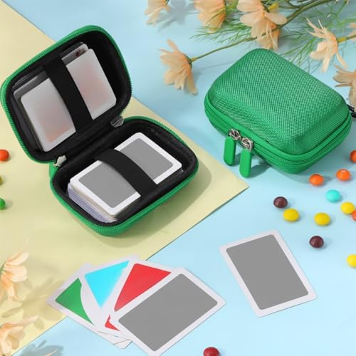 Sanwuta Green Travel Card Game Case Pack of 2 - EVA Waterproof & Shockproof