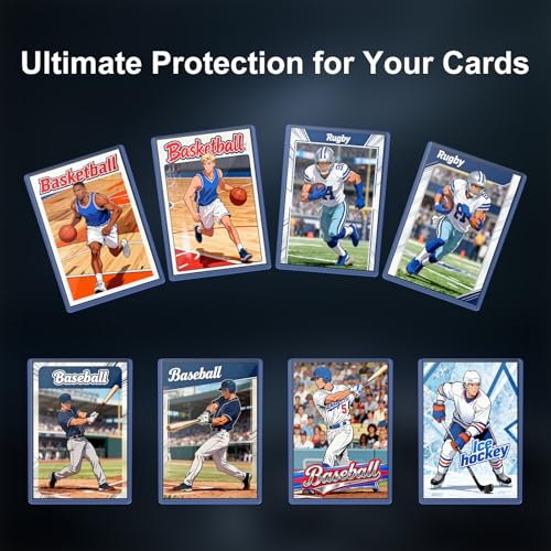 25 Count 55pt Top Loaders & Soft Thick Card Sleeves Set - Baseball, Basketball, Football