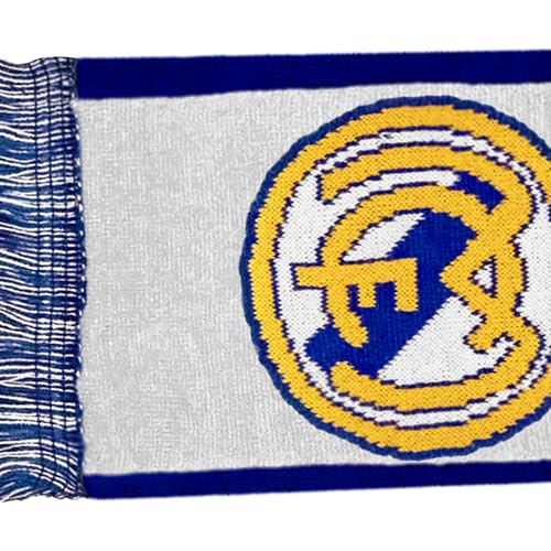 Real Madrid CF Soccer Scarf - Unisex Adult - Navy
