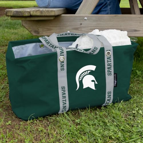 Michigan State Spartans Large Picnic Caddy Tote Bag - Collapsible Design