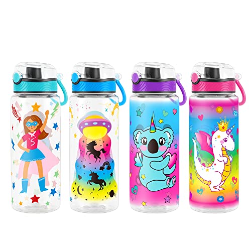 23oz Cute UFO Water Bottle for Kids - Durable & Leakproof