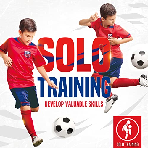 Portable Soccer Goal Set - 4ft x 3ft Fold-Up Training Goals - Set of 2