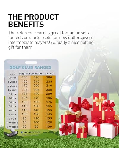 Golf Club Distance Card - 3.54" x 5.12" - Essential Golf Accessory