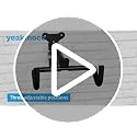 Yeakmoce 1 Pack Bike Wall Mount Hanger - Adjustable, Space-Saving Horizontal Bike Rack