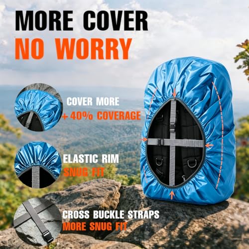 Waterproof Backpack Rain Cover for 15-25L Backpack - Acqua