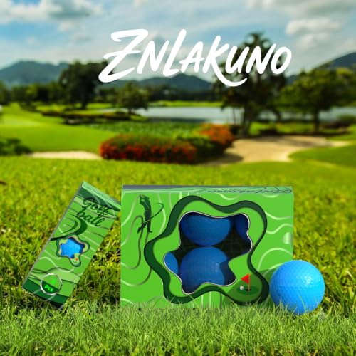 High Visibility Colored Golf Balls - 3 Pack Blue