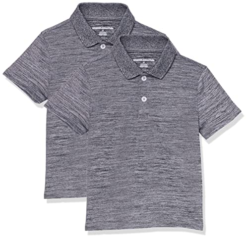 Active Performance Polo Shirt for Boys - 2T Grey Space Dye