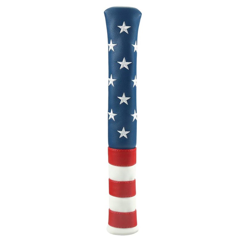 Craftsman Golf Stars and Stripes Red White Blue USA Flag Alignment Stick Cover Case Holder